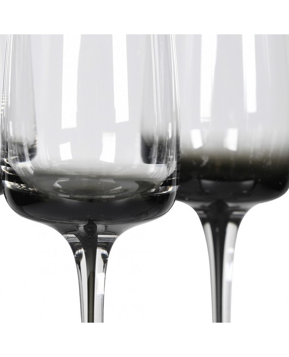 Taurės "Smokey glass" šampanui (4vnt.)  