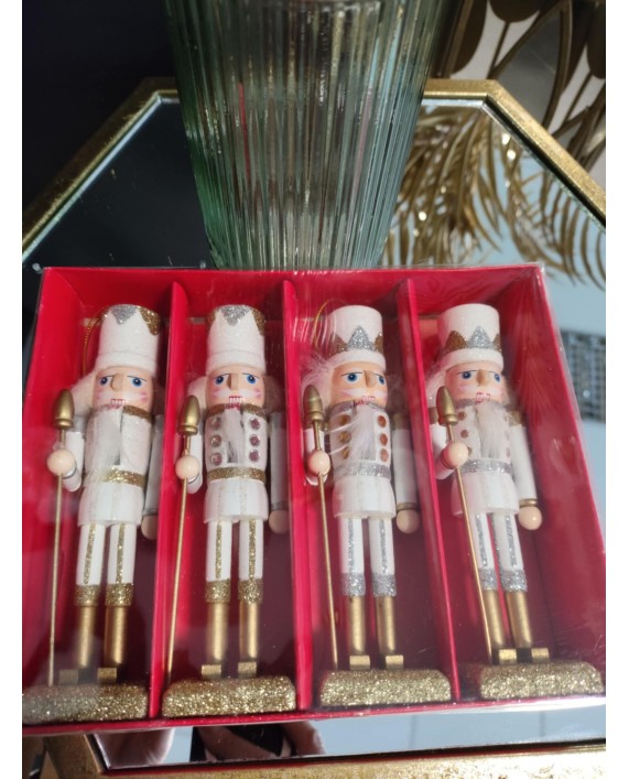 Kalėdiniai eglutės žaisliukai „Spragtukas“, 4 vnt.