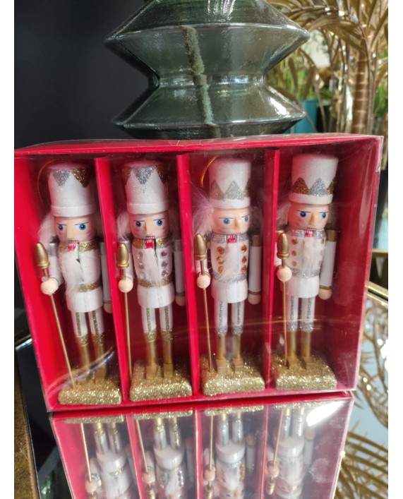Kalėdiniai eglutės žaisliukai „Spragtukas“, 4 vnt.