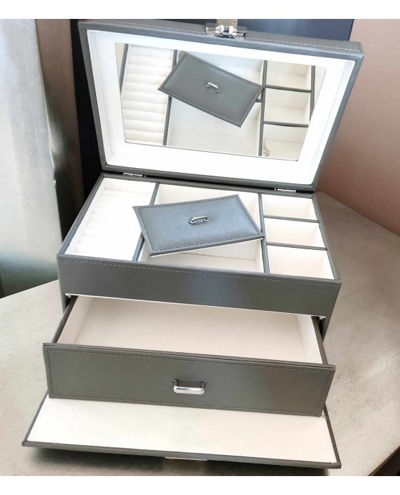 Papuošalų dėžutė "Grey Velvet"