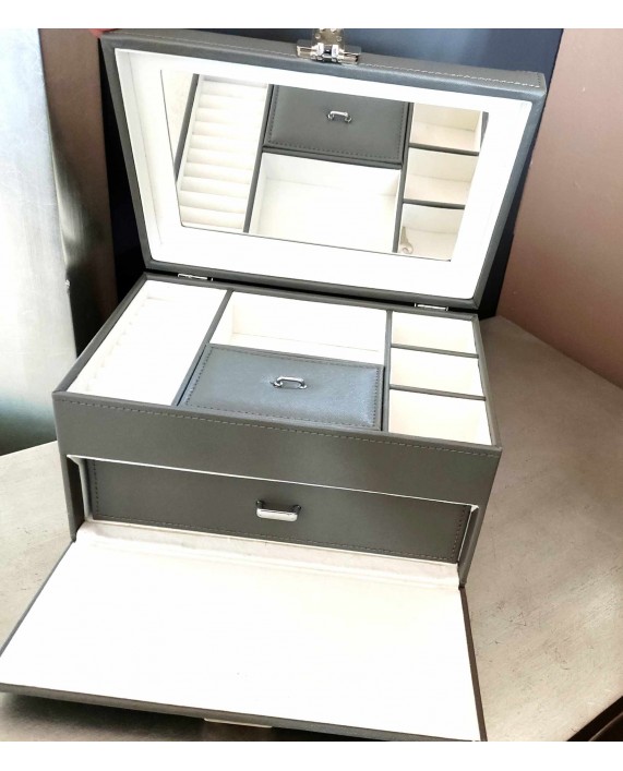 Papuošalų dėžutė "Grey Velvet"