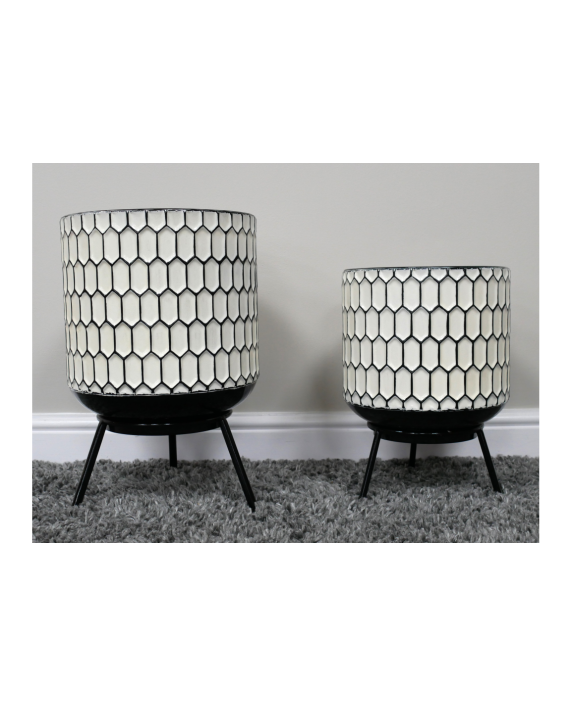 Vazonas "Honeycomb Black" Vazonas "Honeycomb Black"