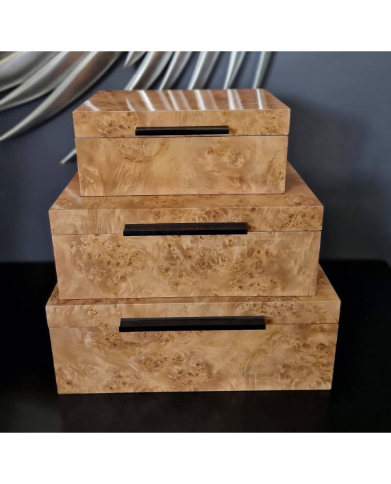 Dėžučių komplektas "Brown Marble" Dėžučių komplektas "Brown Marble"