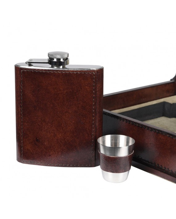 Gertuvės rinkinys "HIP FLASK/BROWN"