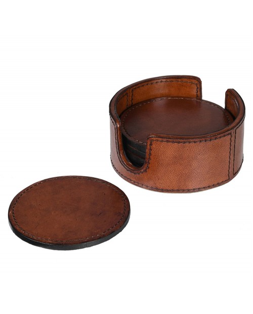 Padėkliukai "Round Leather" (6vnt). 