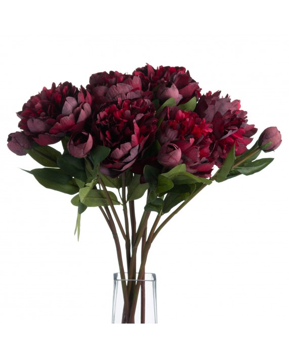 Dirbtinė gėlė "Peony Burgundy" 