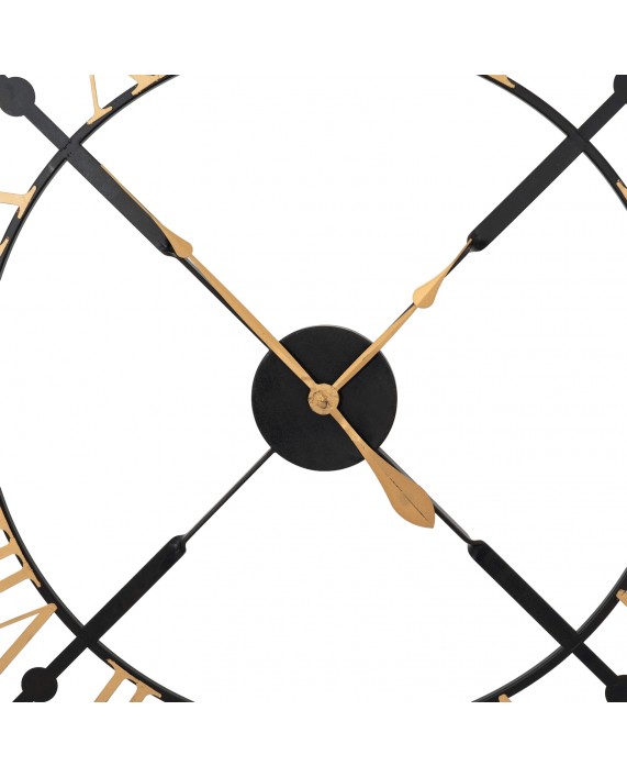 Laikrodis "Skeleton Black & Gold"