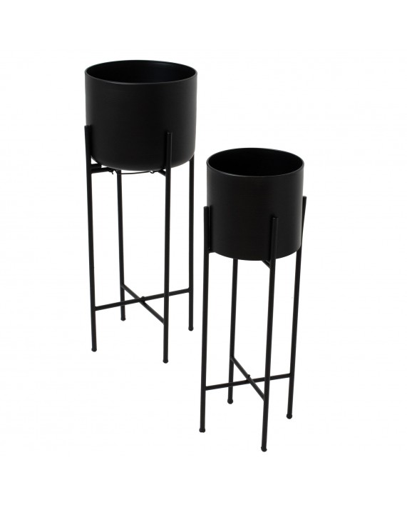 Gėlių stovų komplektas "Matt Black" 