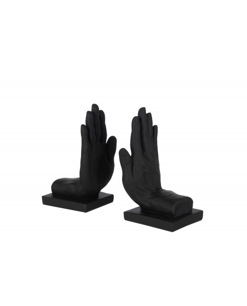 Knygų laikikliai "Hands Poly Black" 