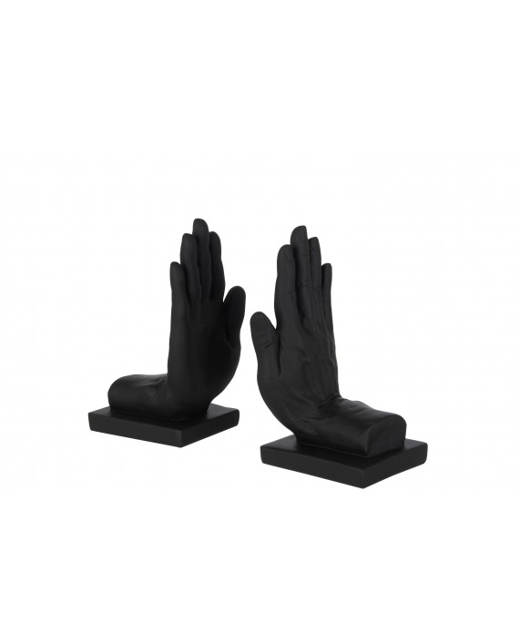 Knygų laikikliai "Hands Poly Black" 