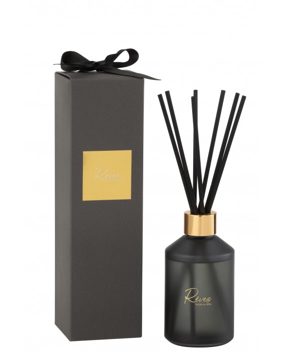 Namų kvapas su lazdelėmis "Reves Black", 180ml Namų kvapas su lazdelėmis "Reves Black", 180ml