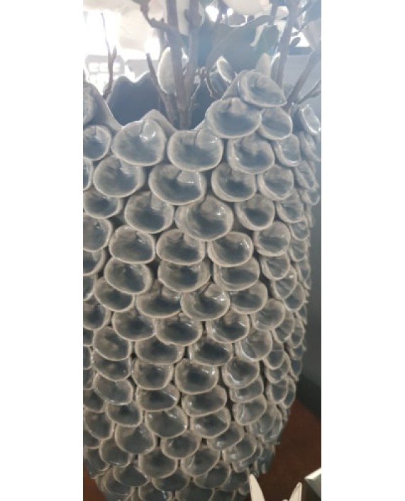 Keramikinė vaza "Leaf Grey"