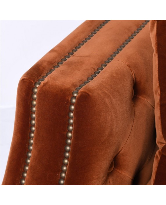 Sofa su miegamu mechanizmu "Dark orange"