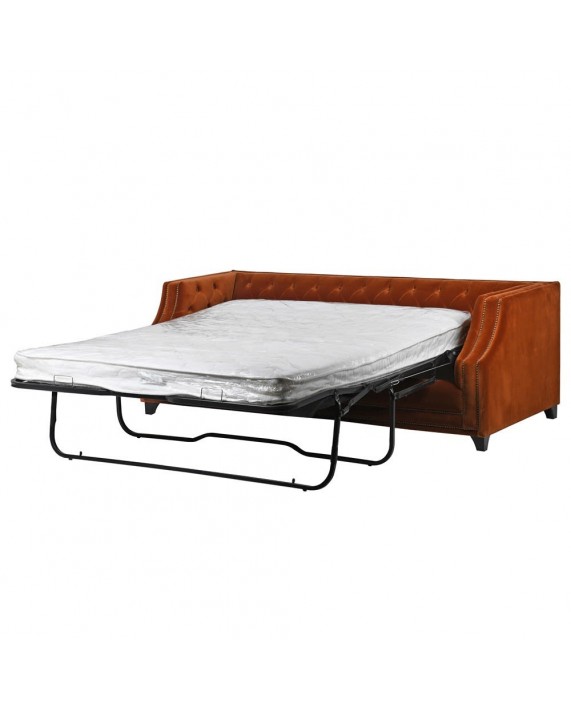 Sofa su miegamu mechanizmu "Dark orange"