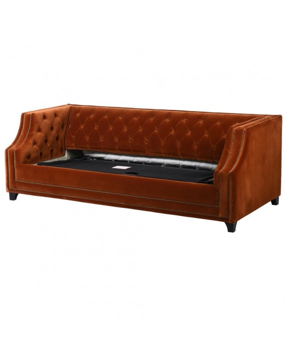 Sofa su miegamu mechanizmu "Dark orange"