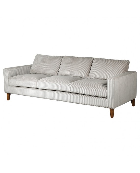 Sofa "Corduroy grey" (trivietė)
