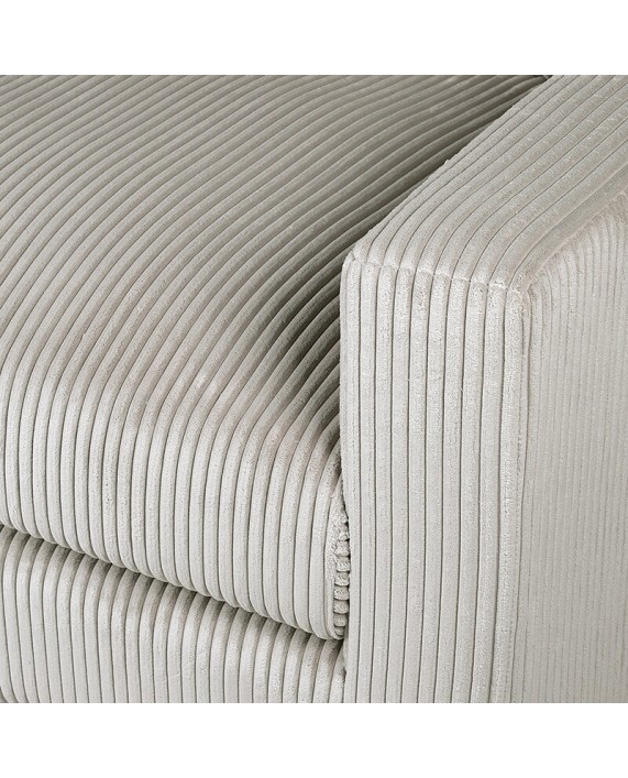 Sofa "Corduroy grey" (trivietė)