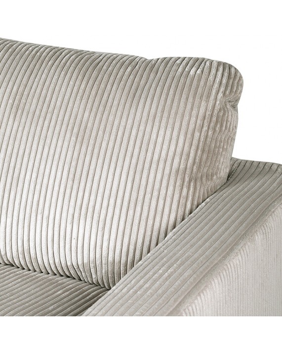 Sofa "Corduroy grey" (trivietė)