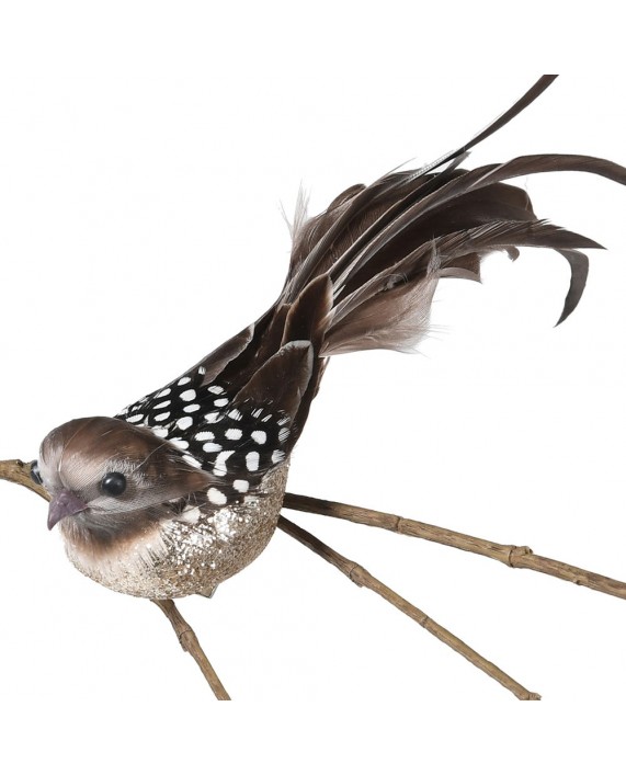 Prisegama dekoracija - paukščiukas "Mini Bird" (4vnt)