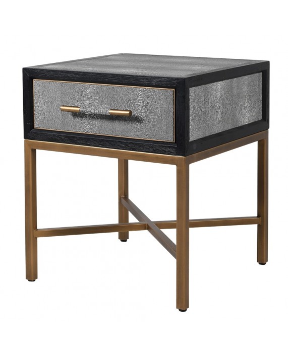 Šoninis staliukas "Oak & Shagreen"