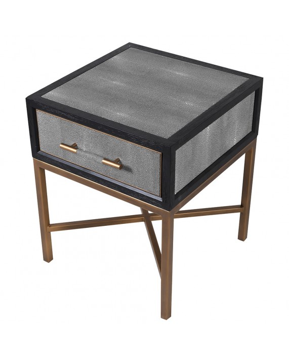 Šoninis staliukas "Oak & Shagreen"