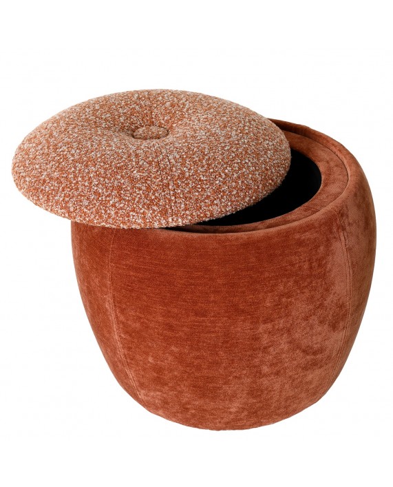 Pufas su daiktadėže "Clemance Terracotta"
