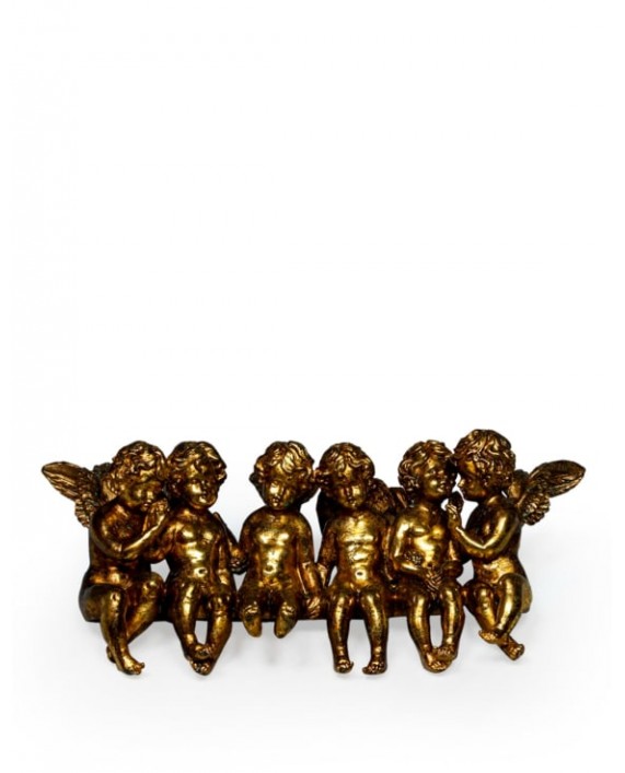 Dekoracija "Sitting Cherubs" (aukso spalva) Dekoracija "Sitting Cherubs" (aukso spalva)