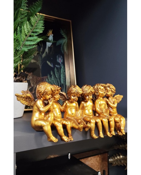 Dekoracija "Sitting Cherubs" (aukso spalva) Dekoracija "Sitting Cherubs" (aukso spalva)