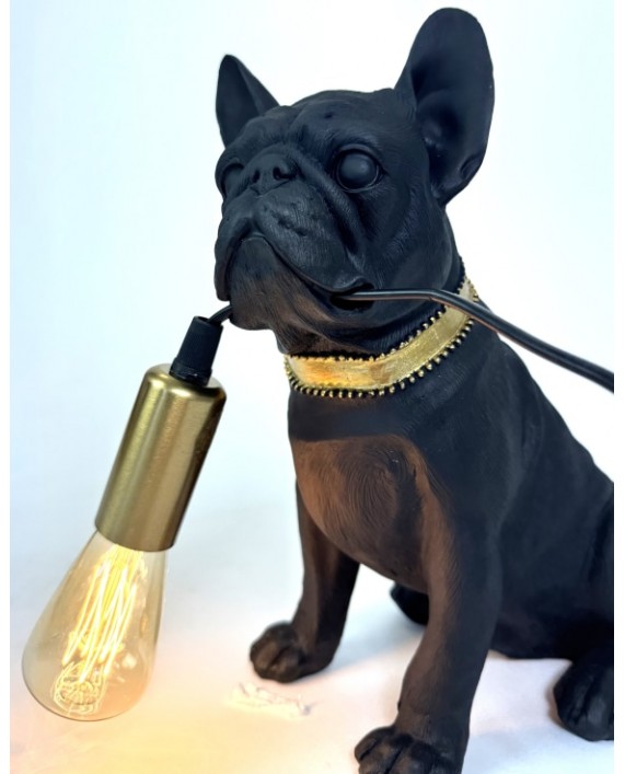 Stalinis šviestuvas - šuo "Black Pug"