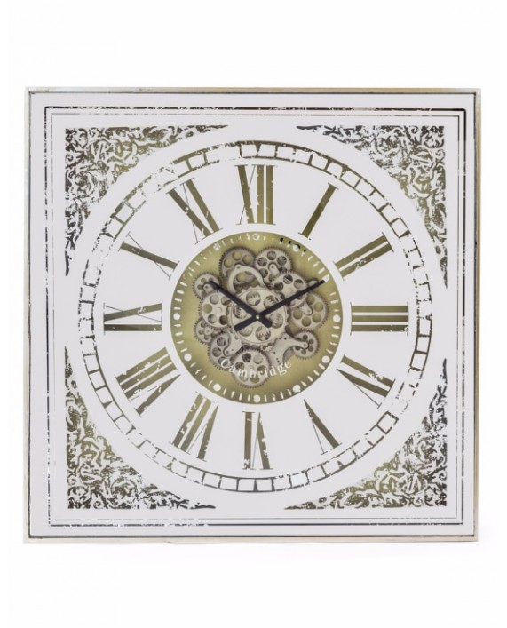 Laikrodis "MIRROR CLOCK/MOVING GEARS" (didelis)