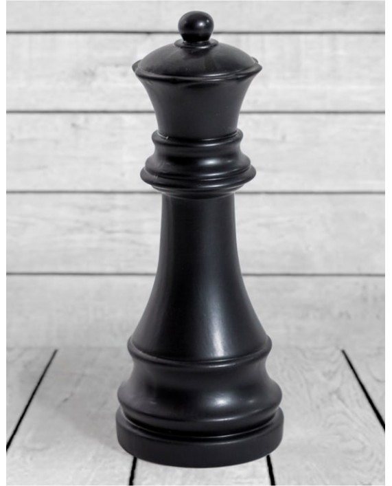 Šachmatų figūra "Queen Mat Black" Šachmatų figūra "Queen Mat Black"