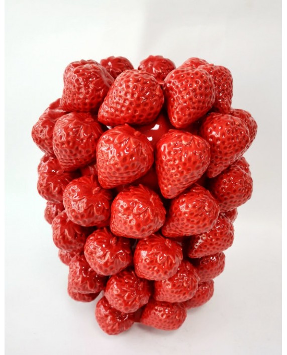 Rankų darbo keraminė vaza su braškėmis „Multi Strawberry“