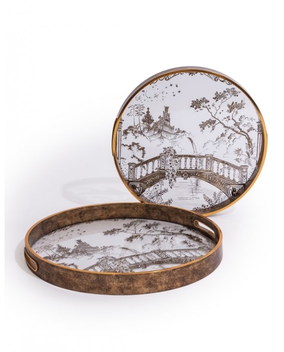 Dekoratyvinis skaidrus padėklas „Oriental Garden“