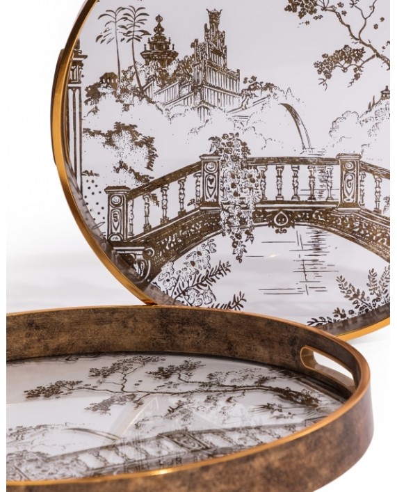 Dekoratyvinis skaidrus padėklas „Oriental Garden“