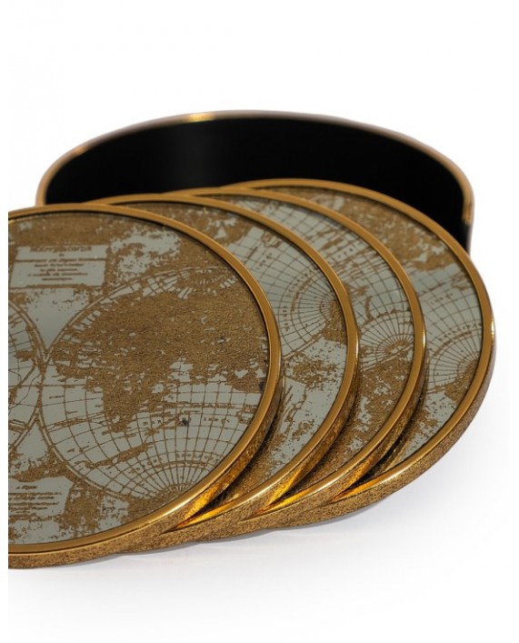 Maži stalo padėkliukai "World Map" 4vnt