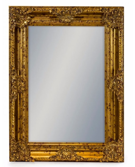 Klasikinis veidrodis aukso spalvos rėmu "Gold Classic S"
