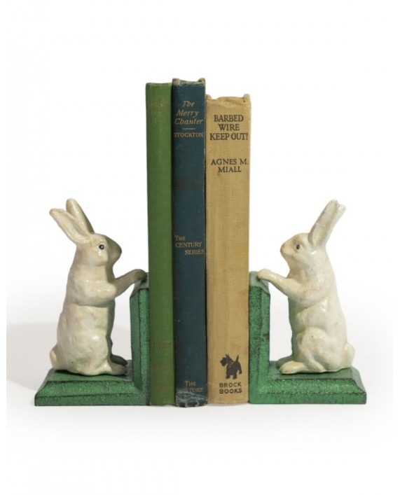 Knygų laikikliai kiškiai "White rabbit"