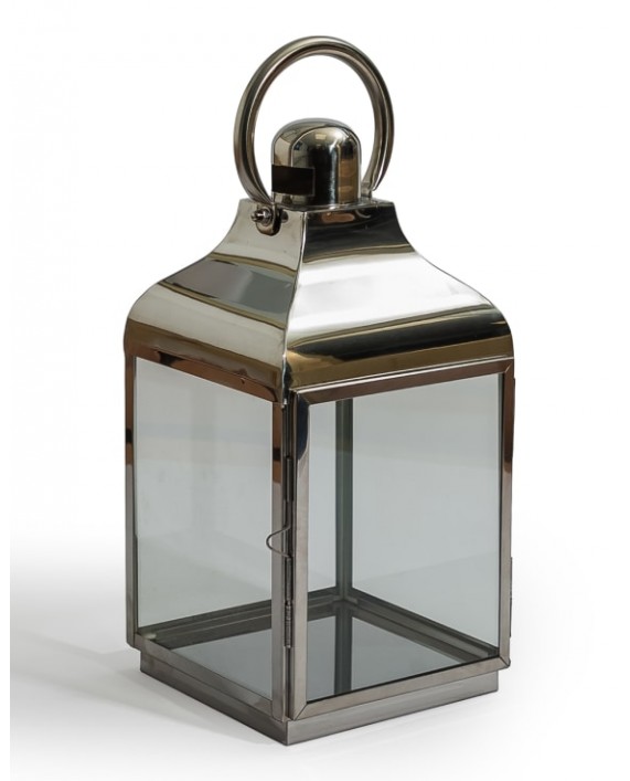 Žibintas "Polished Steel and Glass S"