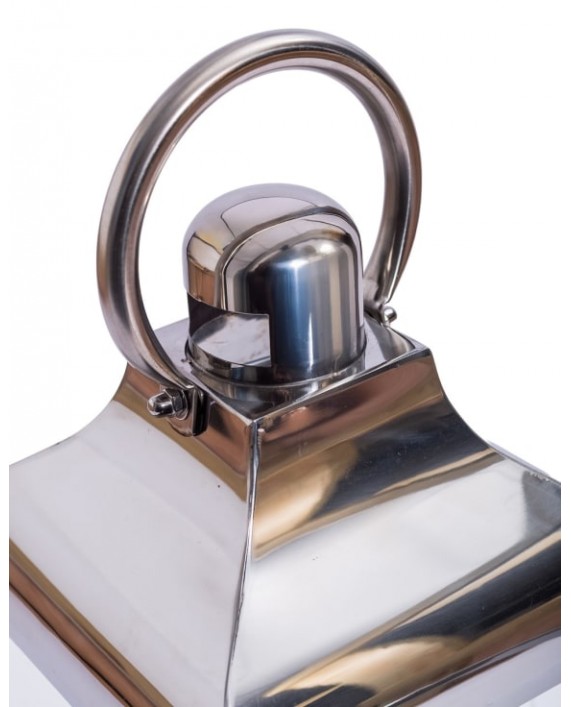 Žibintas "Polished Steel and Glass S"