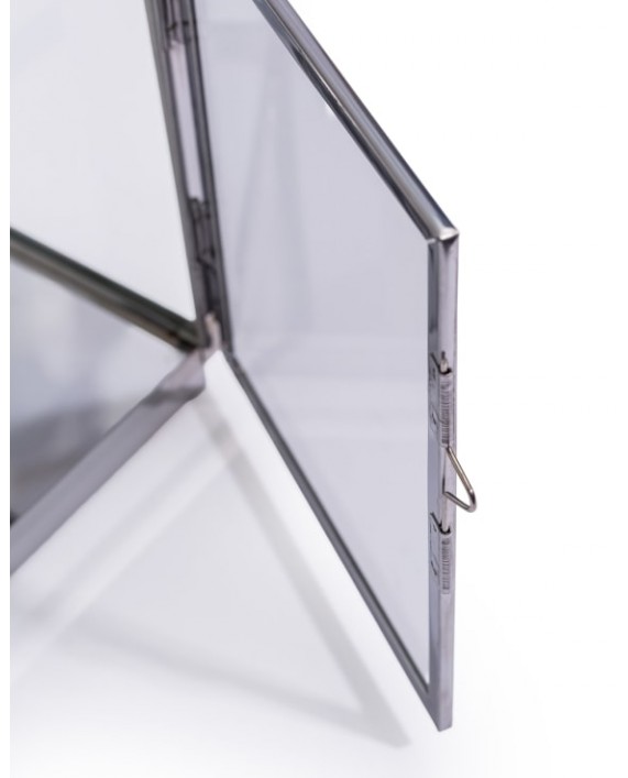 Žibintas "Polished Steel and Glass S"