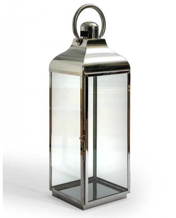 Žibintas "Polished Steel and Glass L"