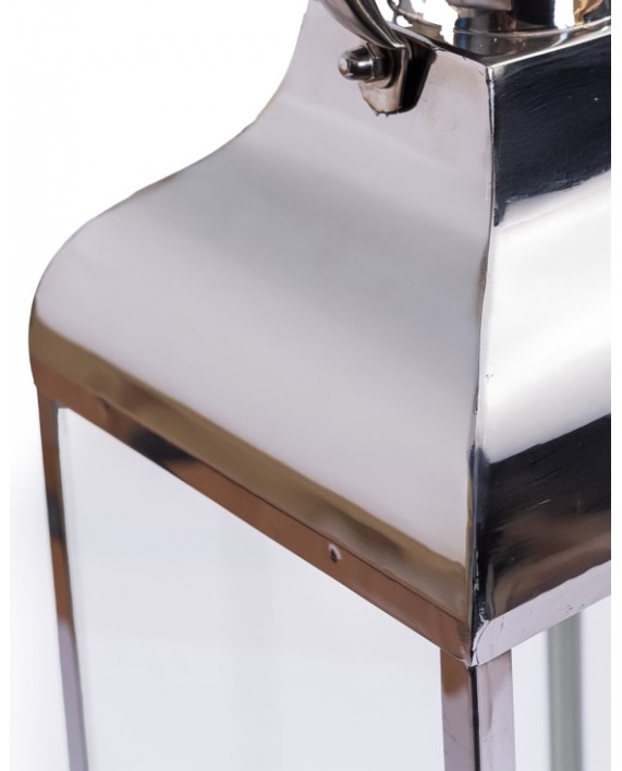 Žibintas "Polished Steel and Glass L"