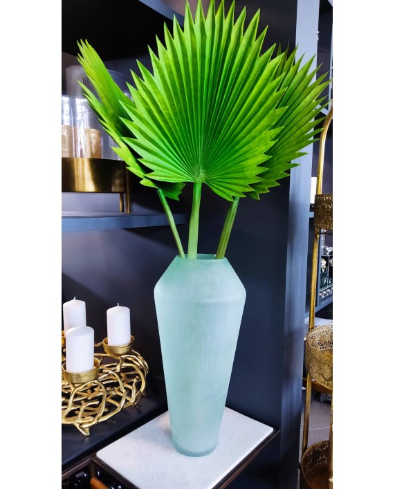 Matinio stiklo vaza „Soft Green“