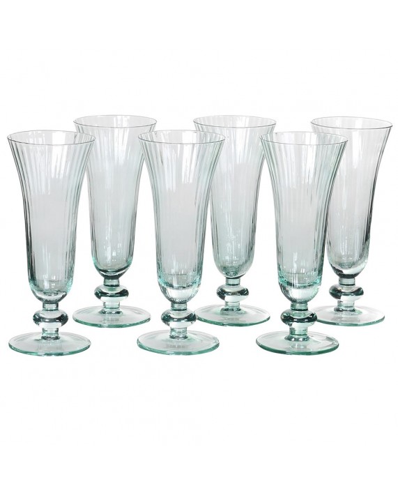 Šampano taurės "Ribbed Mint" 6vnt. Šampano taurės "Ribbed Mint" 6vnt.