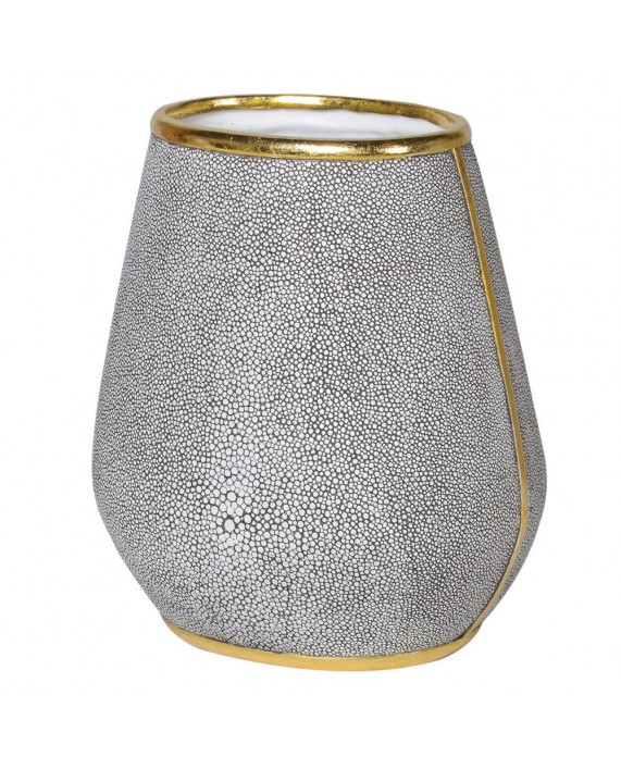 Vaza traukta oda "Grey shagreen" 