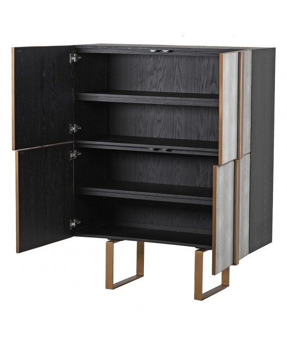 Komoda - baras "Luxe oak & shagreen" odiniu fasadu