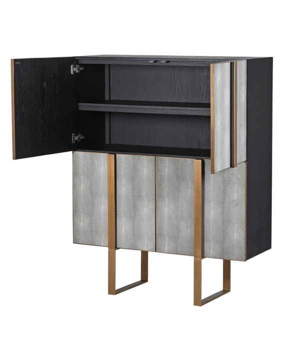 Komoda - baras "Luxe oak & shagreen" odiniu fasadu