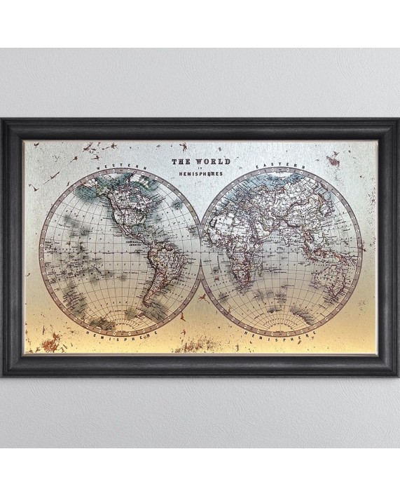 Paveikslas "Vintage Hemisphere Map"