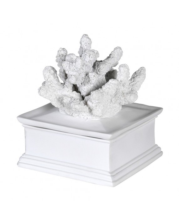 Rankų darbo dėžutė "Coral White"