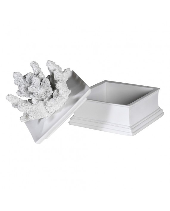 Rankų darbo dėžutė "Coral White"